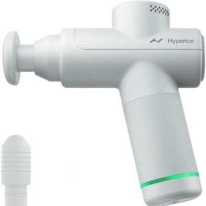  mini pistola de masajes hyperice color blanco